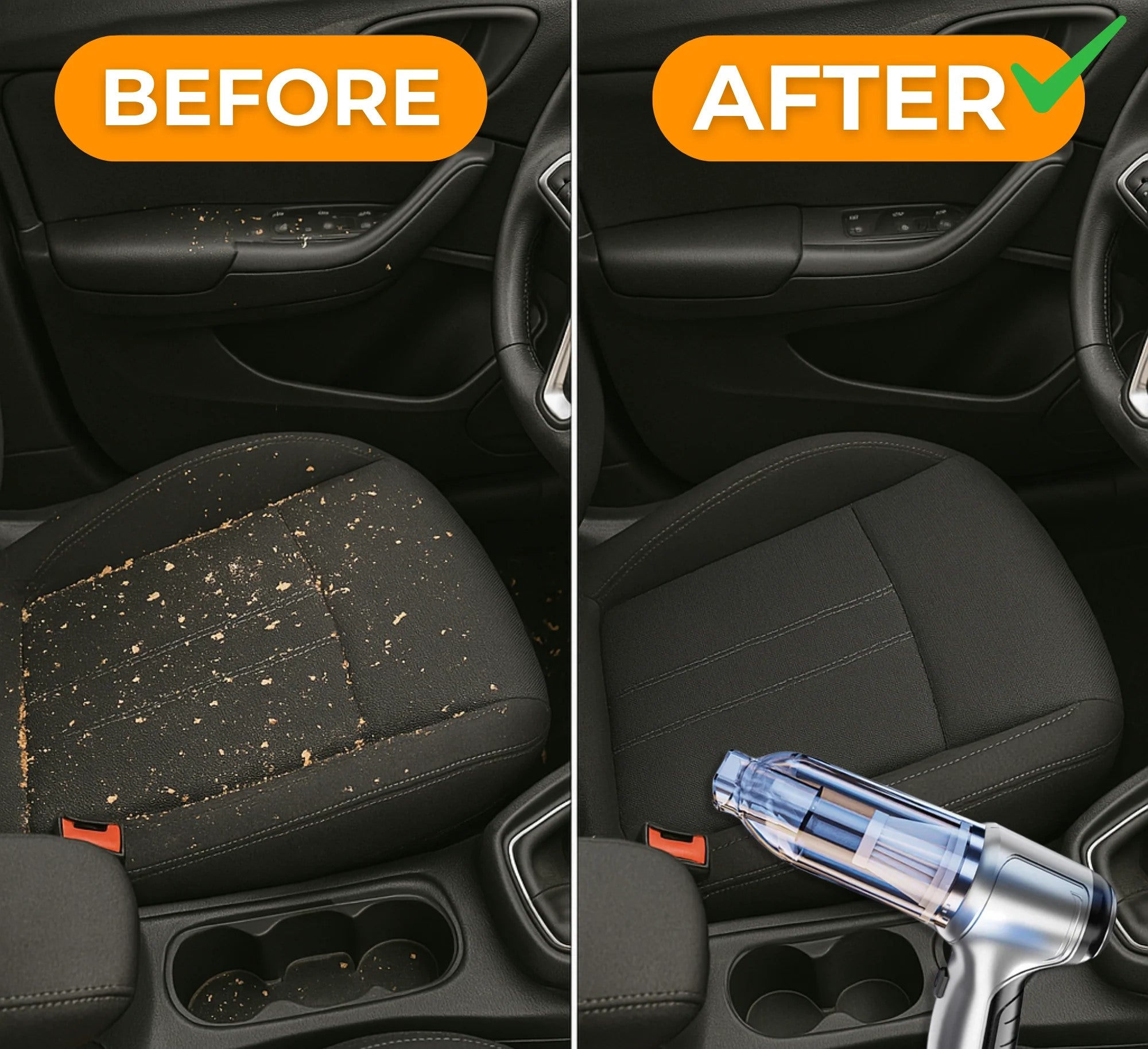 AutoClean Pro™ – Portable Car cleaning solution in seconds (clean in 5 sec)